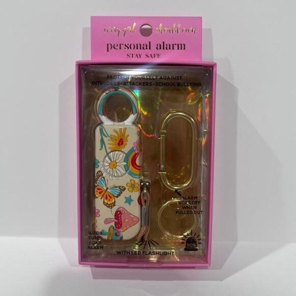 NWT Simply Southern Personal Alarm Keychain with LED Flashlight